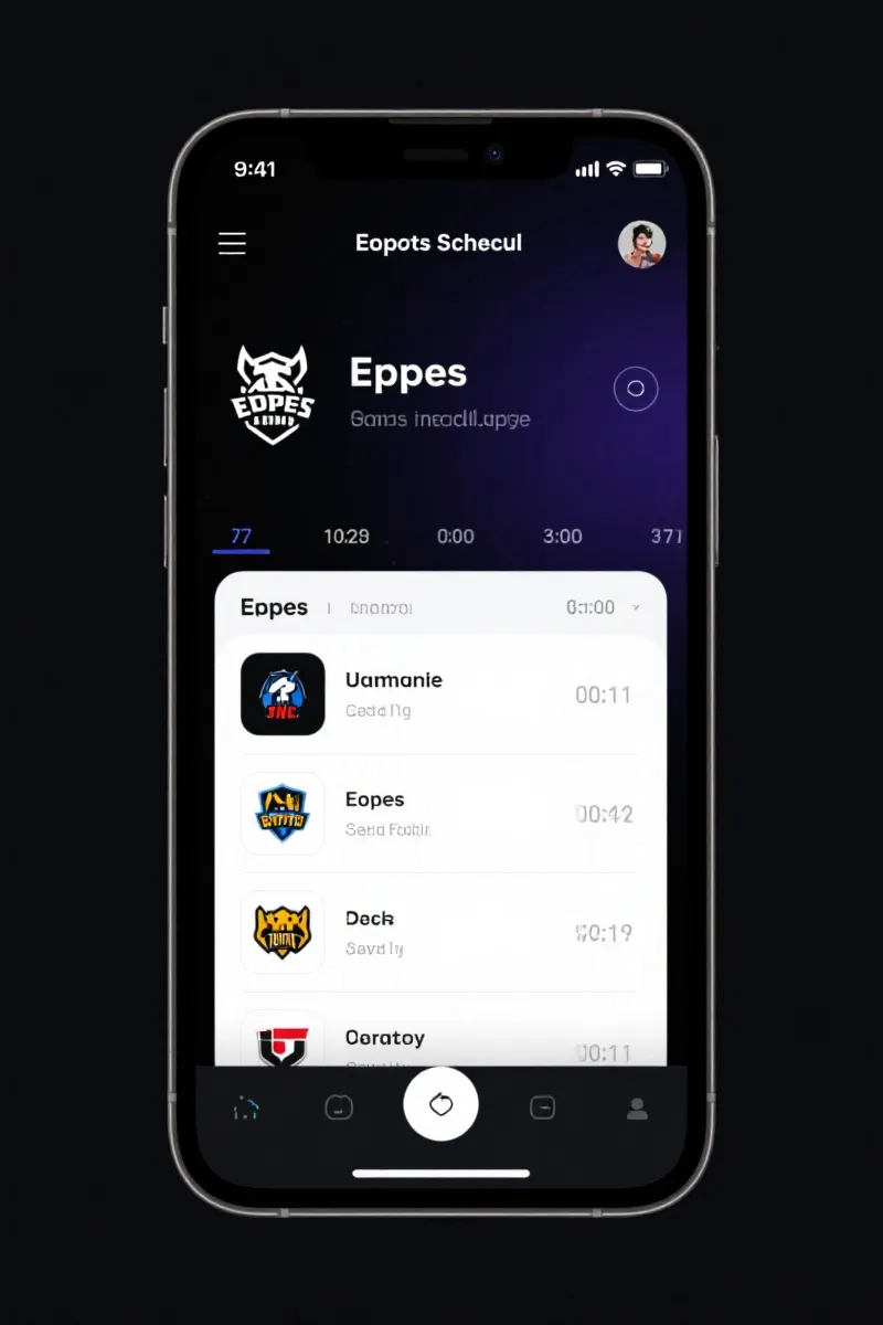 英雄联盟赛程App界面